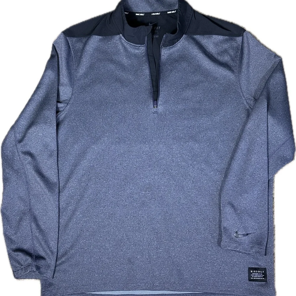 Nike Golf Men's Golf Black Quarter-Zip Pullover Large - Picture 7 of 12